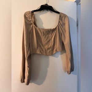 Corset Style Crop Top